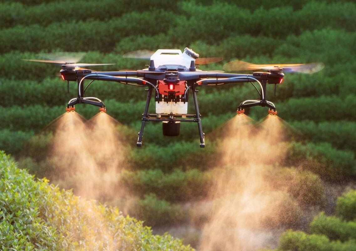 serviço de pulverização com drone