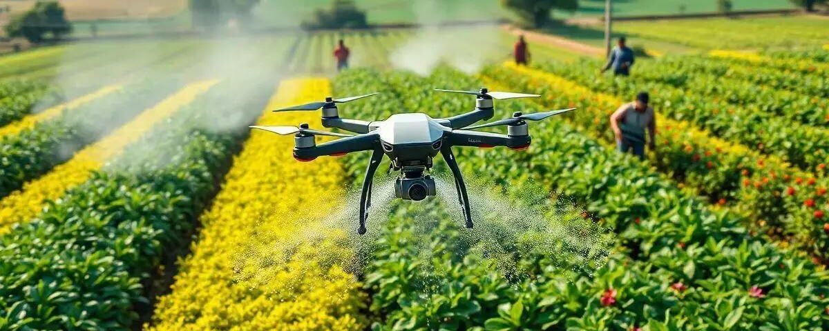 Pulverização por Drone: Revolucionando a Agricultura Moderna